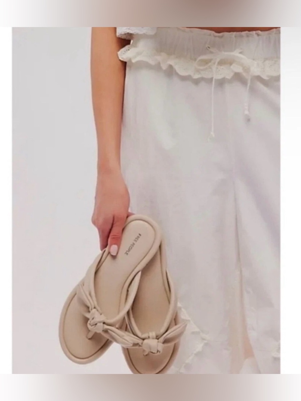 Free People Brynn Bow Sandals